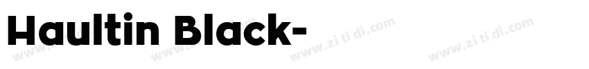 Haultin Black字体转换